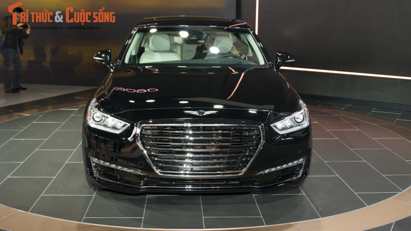 Sedan hang sang Hyndai Genesis G90 xuat hien tai Ha Noi-Hinh-4